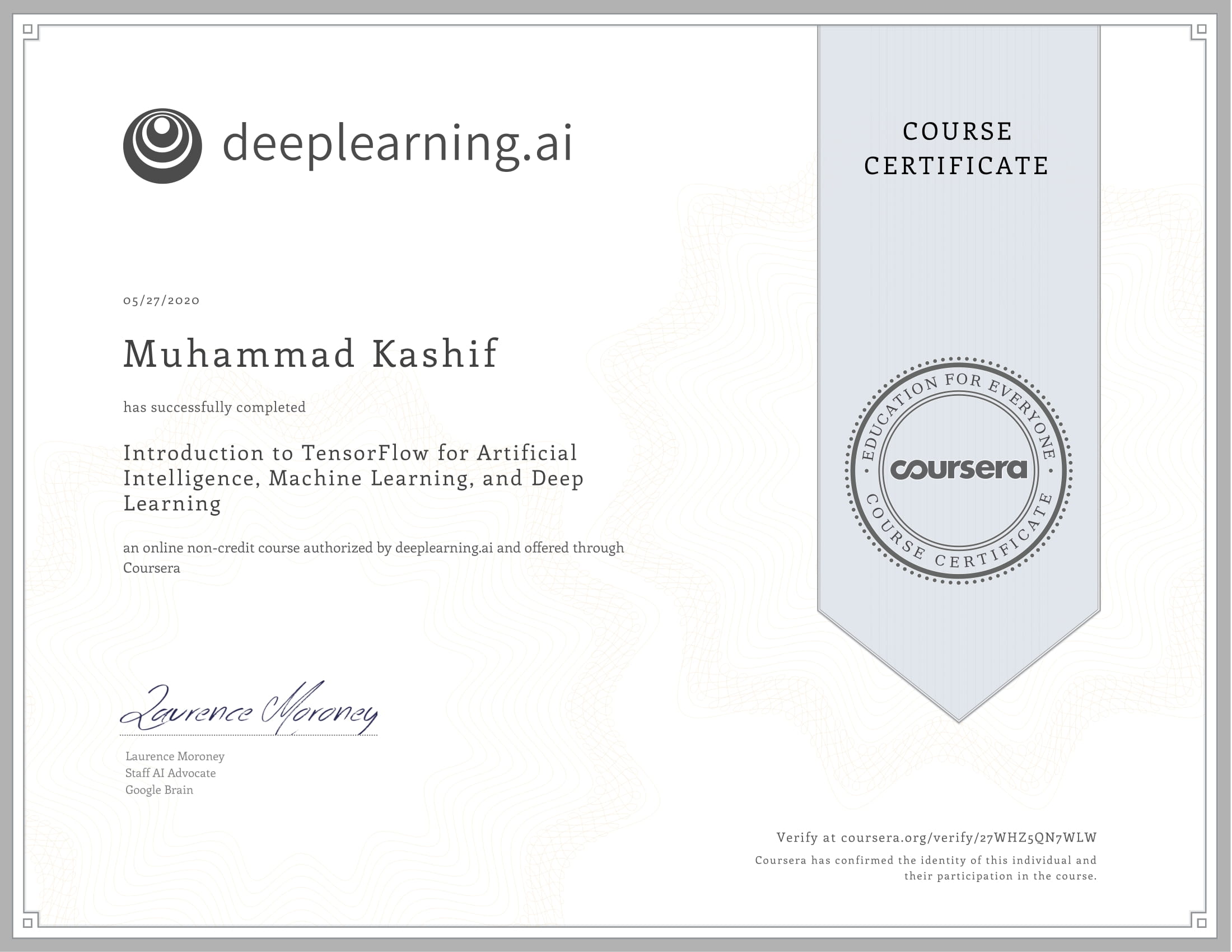 Introduction to TensorFlow for Artificial Intelligence, Machine Learning, and Deep Learning